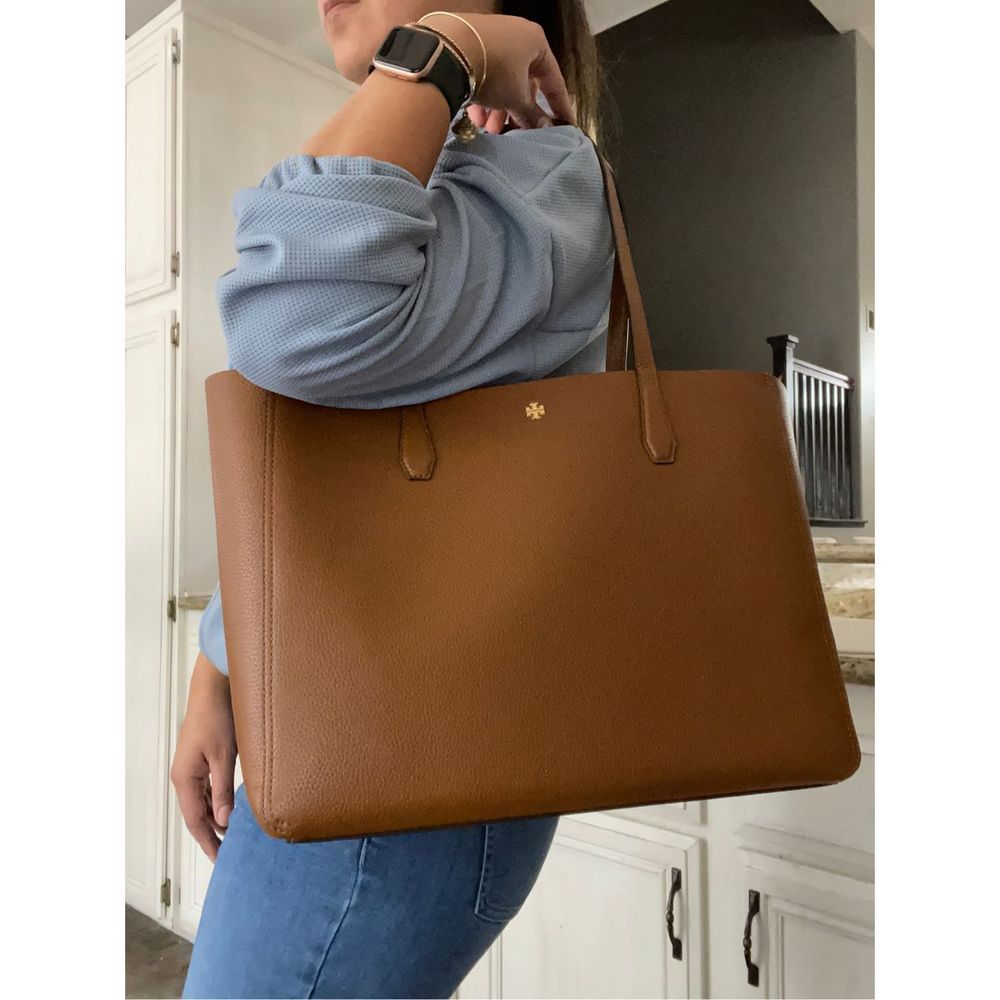 New Tory Burch large Blake tote & clutch park color - Picture 2 of 11